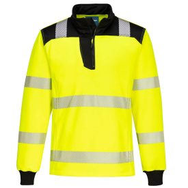 PW326 Hi-Vis 1/4 Zippzáras hosszú ujjú póló PW326 Hi-Vis 1/4 Zippzáras hosszú ujjú póló
