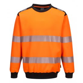 PW379 PW3 Hi-Vis Crew Neck pulóver PW379 PW3 Hi-Vis Crew Neck pulóver