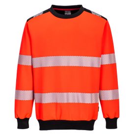 PW379 PW3 Hi-Vis Crew Neck pulóver PW379 PW3 Hi-Vis Crew Neck pulóver