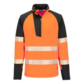 PW3 Hi-Vis 1/4 cipzáras hosszú ujjú póló PW3 Hi-Vis 1/4 cipzáras hosszú ujjú póló