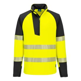 PW3 Hi-Vis 1/4 cipzáras hosszú ujjú póló PW3 Hi-Vis 1/4 cipzáras hosszú ujjú póló